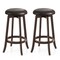 Costway 29" Counter Height Stools Set of 2/4 with 360° Swivel Round Seat & Footrest